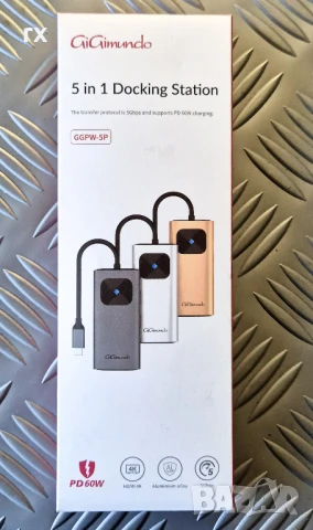 Докинг станция  HDMI, USB 3.0, USB 2.0 GiGimundo GGPW-5P, снимка 2 - Кабели и адаптери - 50933669