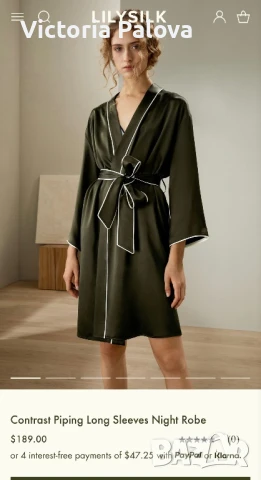 Много скъп пижамен халат LILY SILK унисекс, снимка 17 - Пижами - 50579195