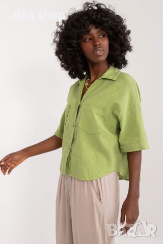Дамска риза с къс ръкав, 4цвята , снимка 3 - Ризи - 45887923