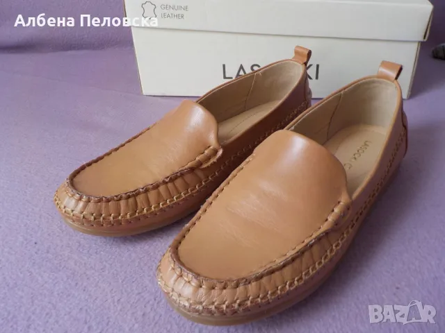 Продавам нови дамски мокасини Lasocki-естествена кожа, снимка 3 - Дамски ежедневни обувки - 50410583