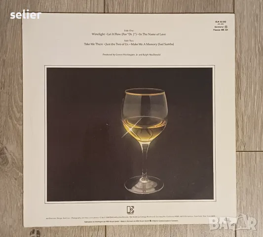 Grover Washington, Jr. ‎– Winelight Стил:SMOOTH JAZZ,FUNK,SOUL Състояние на винила:визуално е NEAR M, снимка 2 - Грамофонни плочи - 48637162