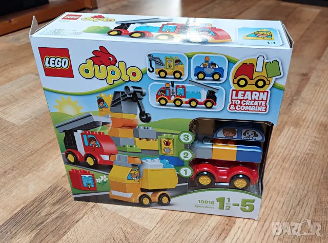 Lego Duplo пожарна, кран, кола, снимка 4 - Конструктори - 49271925