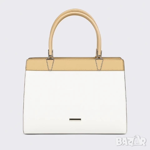 Модерна дамска чанта с двуцветен дизайн, снимка 4 - Чанти - 50682620