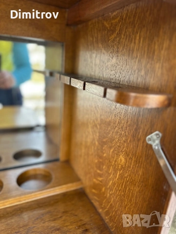 Ретро бар шкаф / витрина от масивно дърво, снимка 6 - Шкафове - 53958242