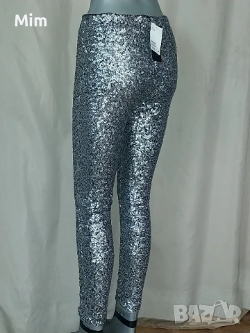 Н&М 36 Сребрист клин с пайети , снимка 3 - Клинове - 50453127