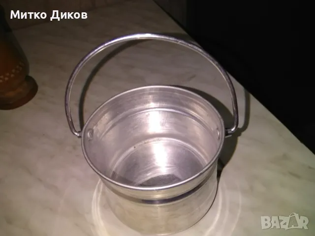 Алуминиева котелка 0.500млл от соца отлична фи 115мм и Н-86мм, снимка 2 - Други - 49795849
