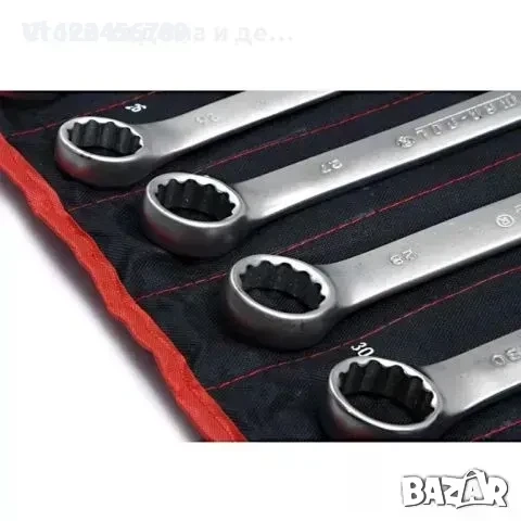 25 бр Звездогаечни прави ключове MAR-POL 6-32 мм, снимка 3 - Ключове - 52146922