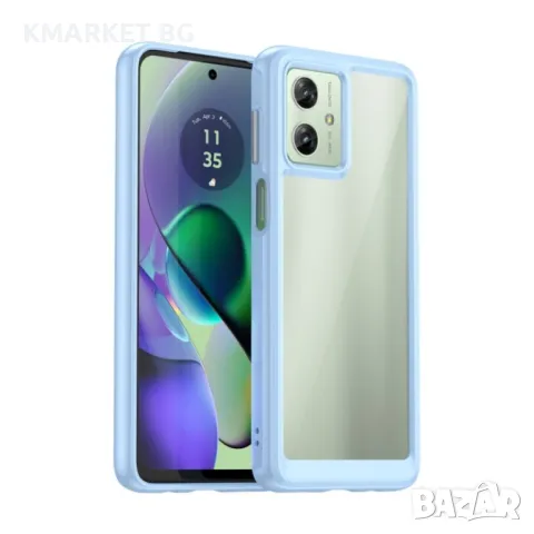 Motorola Moto G54 5G Силиконов Калъф Transparent TPU и Протектор, снимка 3 - Калъфи, кейсове - 48050882