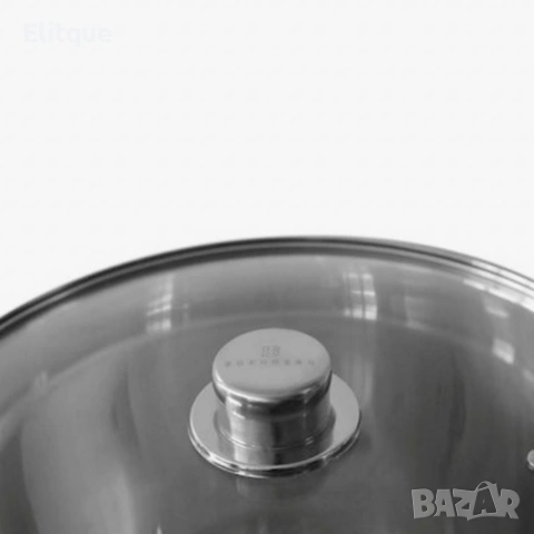 Тенджера Edenberg от неръждаема стомана и многослойно дъно за бързо и равномерно готвене, снимка 17 - Съдове за готвене - 53424041