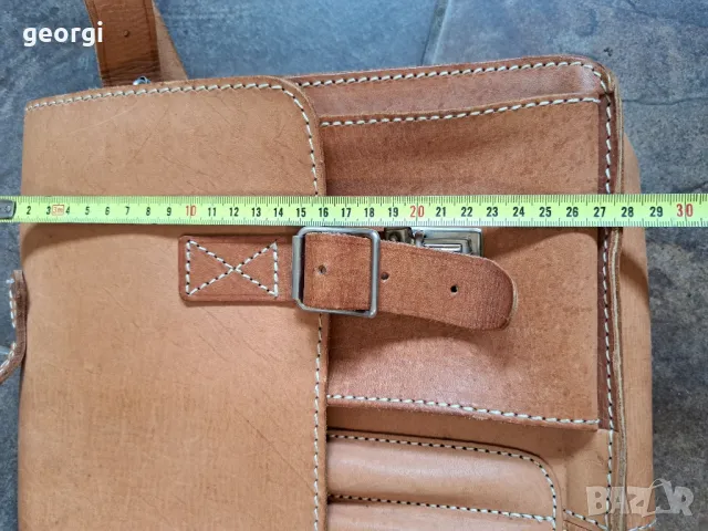 бизнес чанта за през рамо от естествена кожа 8/3, снимка 9 - Чанти - 50410362