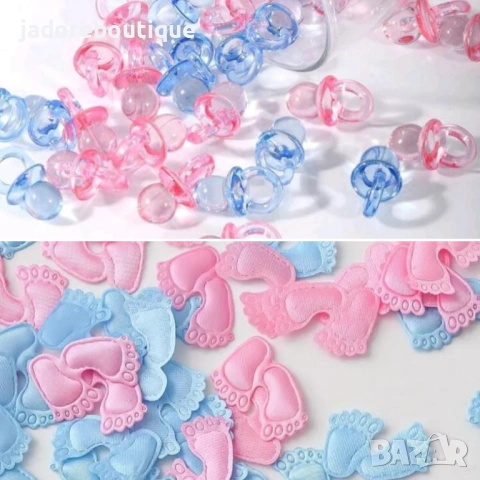 Бебешки елементи за декорация - крачета / биберони 