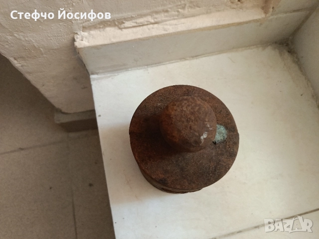 Тежест за кантар 5 кг , снимка 2 - Антикварни и старинни предмети - 52225003