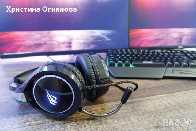 Геймърски слушалки с микрофон Schwaiger GH50, снимка 3 - Слушалки, hands-free - 54162227