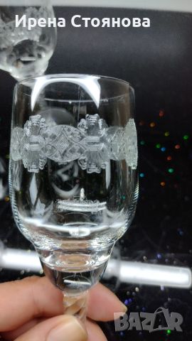 Комплект 6 чаши за ракия, кристалин Bohemia. , снимка 9 - Чаши - 45718775