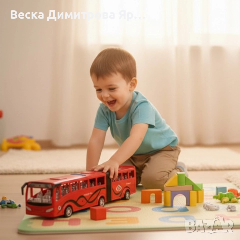 Истински автобус в мини вариант – радост за всяко дете Inertia Luxury Bus, снимка 2 - Коли, камиони, мотори, писти - 52671555