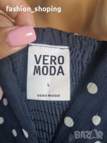 Рокля на точки Vero Moda, размер L, снимка 11 - Рокли - 46635577