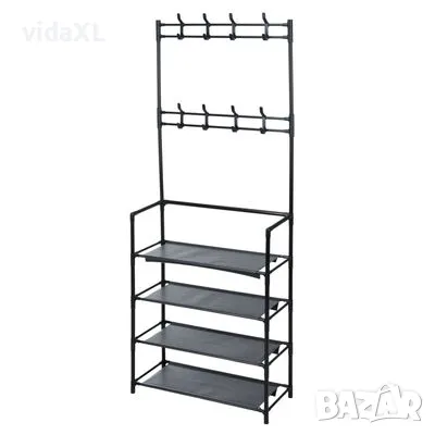 Storage solutions Стойка за дрехи с 4 рафта, 60x26x155 см（SKU:442517）, снимка 2 - Други - 49257215