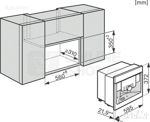 Miele Nespresso Кафемашина за вграждане Кафе автомат Миеле Кафе машина, снимка 12 - Кафемашини - 53853754