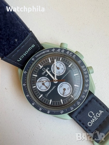 Omega x Swatch Moonswatch, mission to Earth.Оригинален, снимка 3 - Мъжки - 54097879