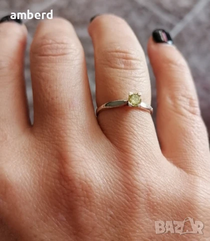 Нежен сребърен пръстен - модел PLR030, снимка 3 - Пръстени - 51341183