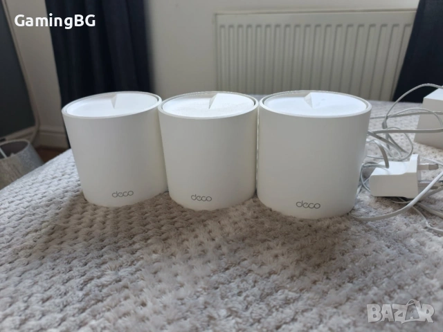 отлична MESH router система TP-LINK DECO X1500 3-броя Dual-band, WI-FI 6, Gigabit