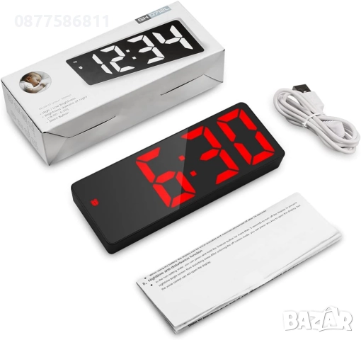 НОВ СВЕТЕЩ ЧАСОВНИЦИК.ПОСТОЯННО СВЕТЕЩИ LED ЧАСОВНИЦИ НА ТОК ТЕРМОМЕТЪР БУДИЛНИК SVETESHT CHASOVNIK+, снимка 12 - Други - 51633894