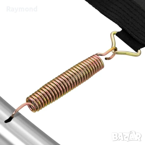 Детски батут с мрежа 244см с ПДОАРЪΚ LED Лампички – Подсилена конструкция и UV защита, снимка 12 - Други - 50985743