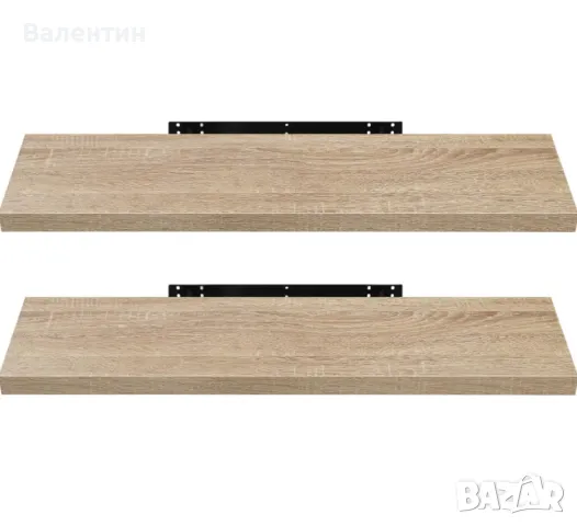 Широк стенен рафт от MDF