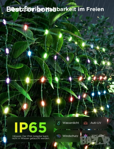 Govee Мрежа за феи за храсти с 480 светодиода, 0.87 x 2.9 м, интелигентна мрежа завеса, снимка 5 - Други стоки за дома - 53755786