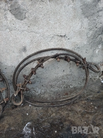 Стоманени въжета (Сапани) Ф18мм – 2 броя х 4 метра ​, снимка 3 - Аксесоари и консумативи - 53074303