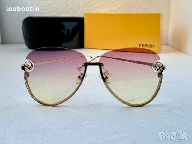 Fendi 2020 дамски слънчеви очила с лого, снимка 3 - Слънчеви и диоптрични очила - 45255892