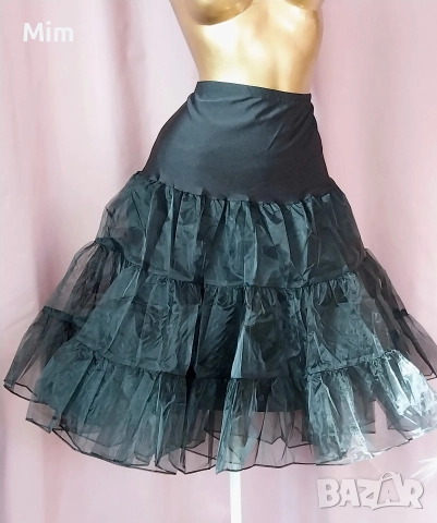  Резервирани 2XL Черна/Винтидж/ пола силно разкроена , снимка 5 - Поли - 52960554