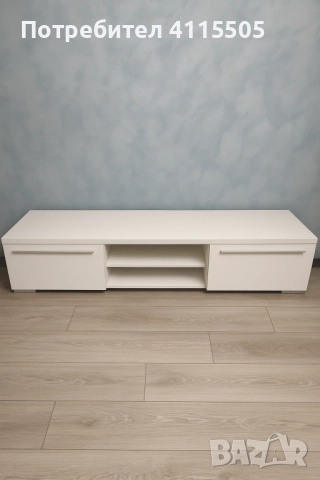 тв шкаф180х45х38см, бял