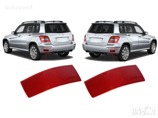 Рефлектор за задна броня на Mercedes GLK X204 Pre-Face, снимка 3 - Части - 54105033