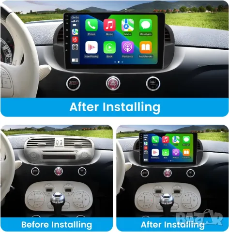 Мултимедия за Fiat 500, 2007-2015, навигация, Android, двоен дин, плеър, FIAT 500C, Андроид, снимка 8 - Аксесоари и консумативи - 50041896