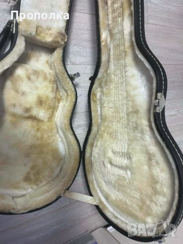 Стабилен Кожен Черен Куфар за китара Gibson USA, снимка 7 - Китари - 53865193