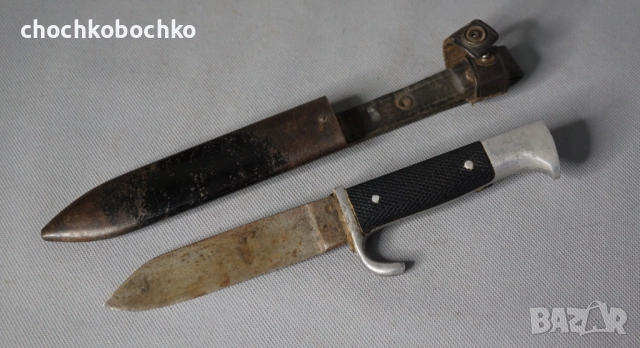 Стар нож бранник с кания щик кама острие