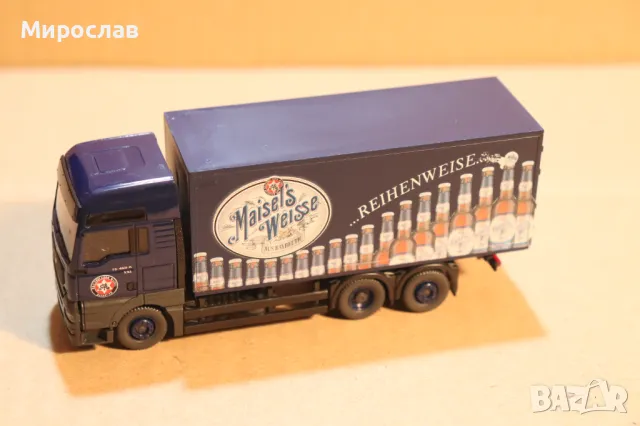 WIKING 1:87 H0 MAN TGA КОЛИЧКА МОДЕЛ КАМИОН ТИР, снимка 5 - Колекции - 49741806