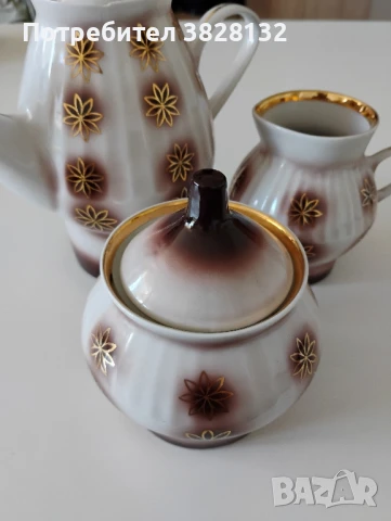 троен сет за кафе, снимка 13 - Антикварни и старинни предмети - 51063314