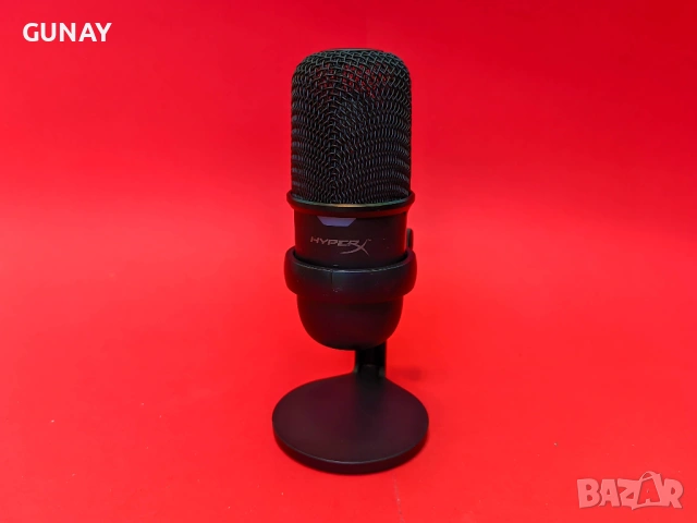 HyperX SoloCast USB Микрофон за Гейминг, Стрийм, Подкаст, PC, PS4, PS5 Като нов, снимка 6 - Микрофони - 54056059