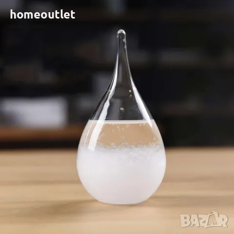 ПРОМОЦИЯ Атрактивен барометър - Стъклена капка - 3D STORM GLASS, снимка 2 - Статуетки - 47607381