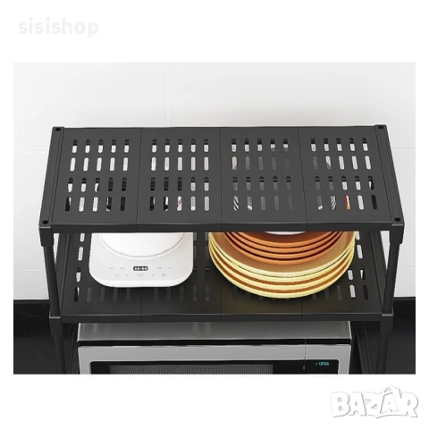 Компактна метална етажерка за микровълнова 4963, снимка 4 - Етажерки - 54071143