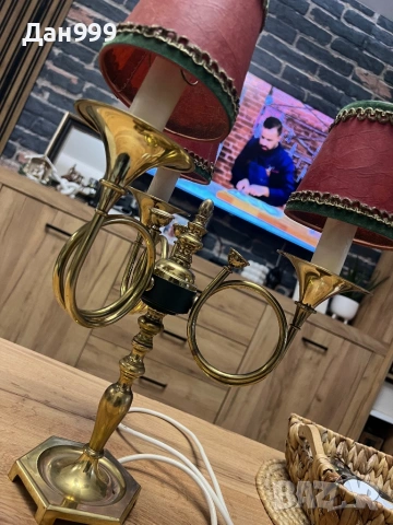 Винтидж френска настолна лампа, снимка 5 - Настолни лампи - 53682351