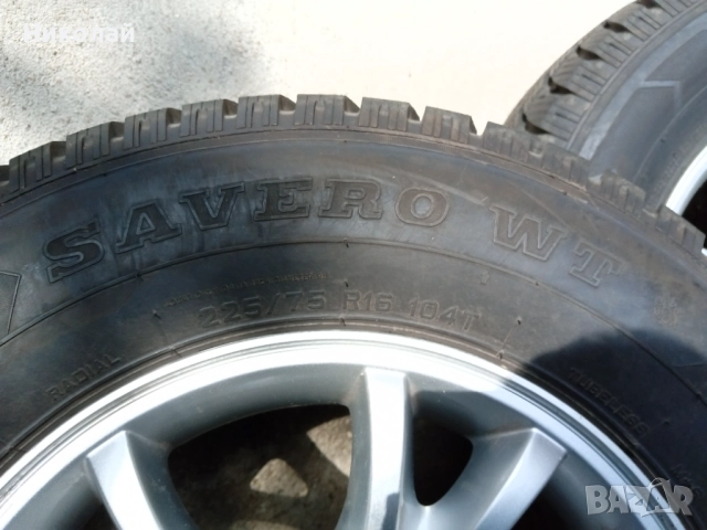 Комплект зимни гуми с джанти за джип Ssangyong Actyon, КАТО НОВИ размер 225/75/16, снимка 7 - Гуми и джанти - 52615858