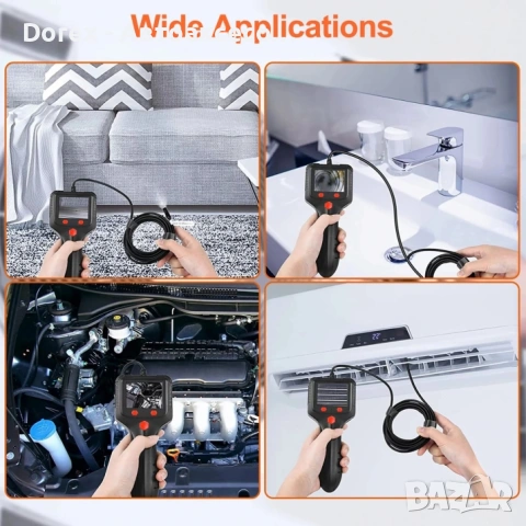 Професионален eндоскоп бороскоп камера с 2.4" дисплей с 2м / 5м кабел., снимка 7 - Аксесоари и консумативи - 53618370