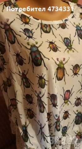 ZARA Бяла Тениска, снимка 3 - Тениски - 53566791