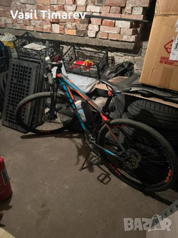 Алуминиев велосипед 29 с хидравлични дискови спирачки! 