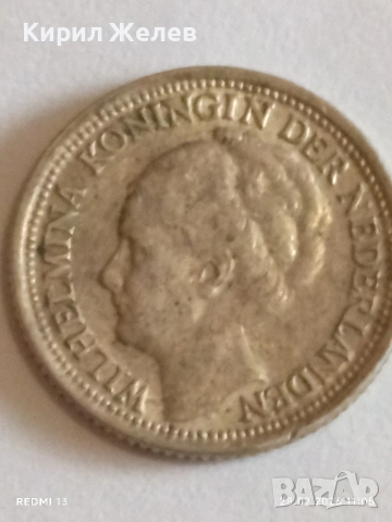 Сребърна монета 10 цента 1937г. Недерландия Кралица Вилхелмина за КОЛЕКЦИЯ 28533, снимка 8 - Нумизматика и бонистика - 53654187