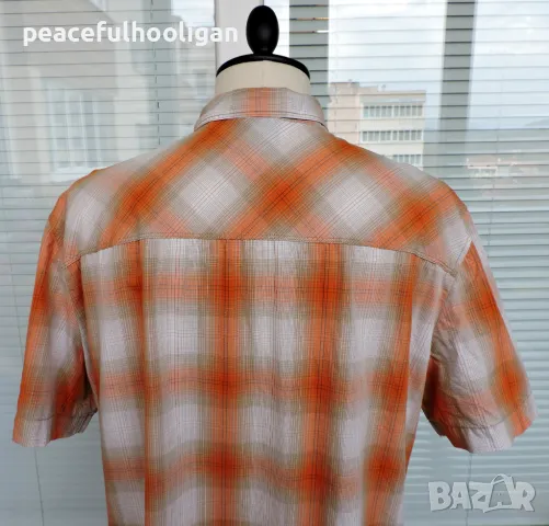 Jack Wolfskin  Outdoor - мъжка карирана риза за спорт туризъм и планина размер XL , снимка 9 - Ризи - 49782155