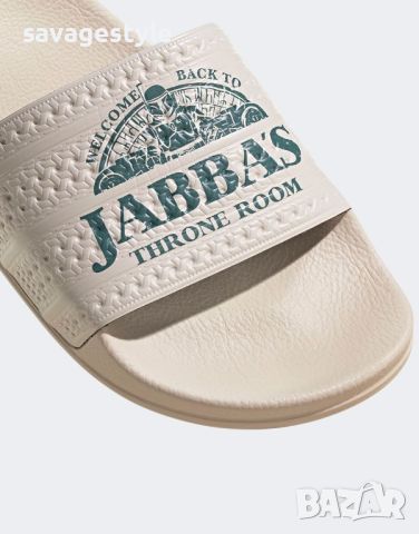 Чехли ADIDAS x Disney Jabba's Throne Room Adilette Slides Beige, снимка 7 - Джапанки - 45760155